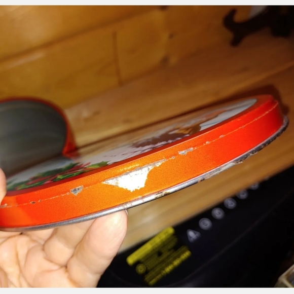 Vintage Collin Street Bakery Fruit Cake Tins Corsica TX Holiday Cowboy Christmas - Picture 9 of 12